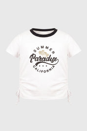 Polera Slim Niña Blanco