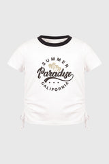 Polera Slim Niña Blanco