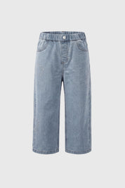 Jeans Wide Leg Niña Azul