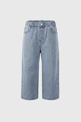 Jeans Wide Leg Niña Azul