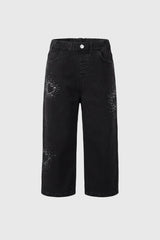 Jeans Wide Leg Niña Negro