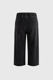Jeans Wide Leg Niña Negro