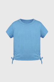 Polera Niña Slim Celeste