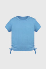 Polera Niña Slim Celeste