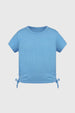 Polera Niña Slim Celeste