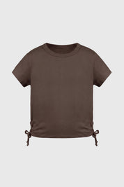 Polera Niña Slim Café
