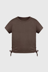 Polera Niña Slim Café