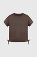 Polera Niña Slim Café