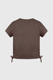Polera Niña Slim Café