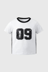 Polera Regular Niña Blanco