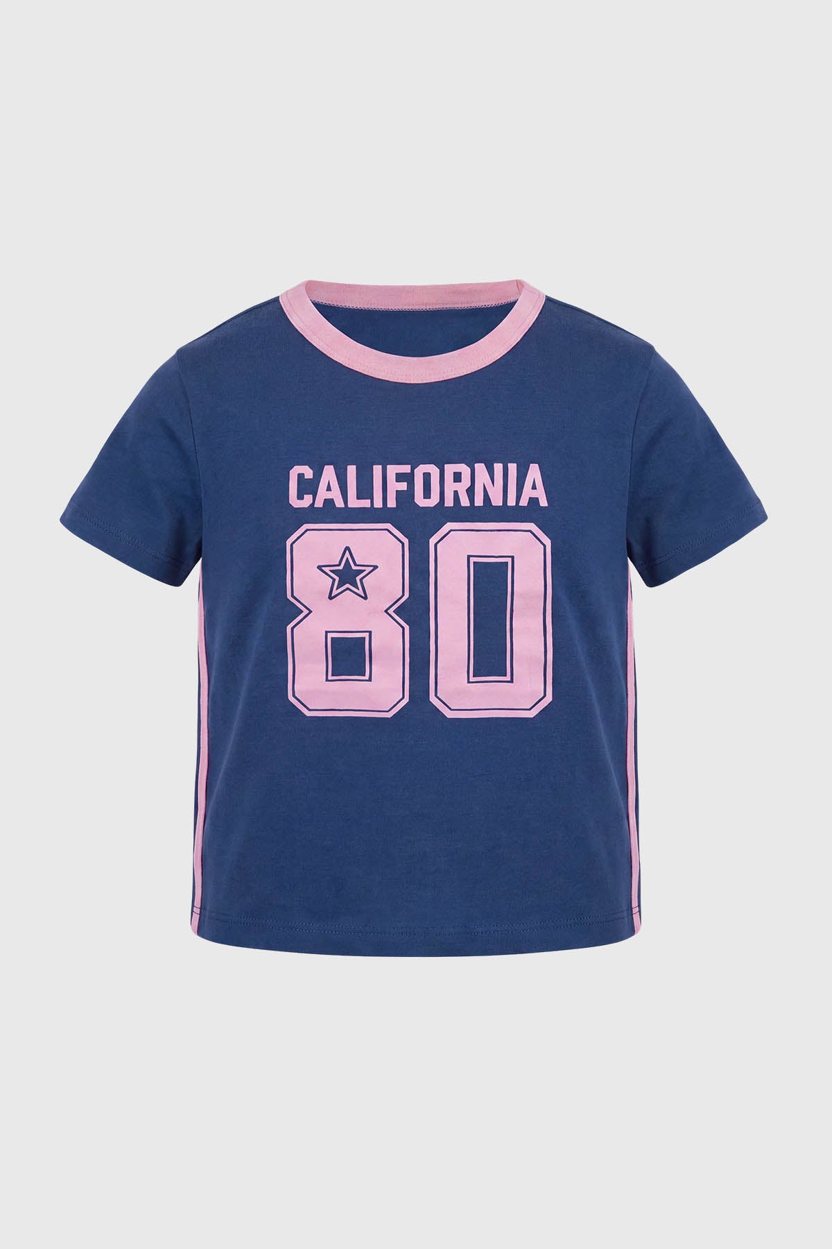 Polera Regular Niña Azul Marino