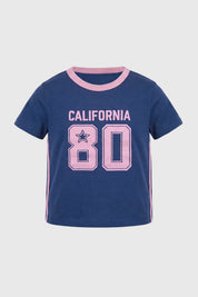 Polera Regular Niña Azul Marino