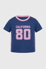 Polera Regular Niña Azul Marino