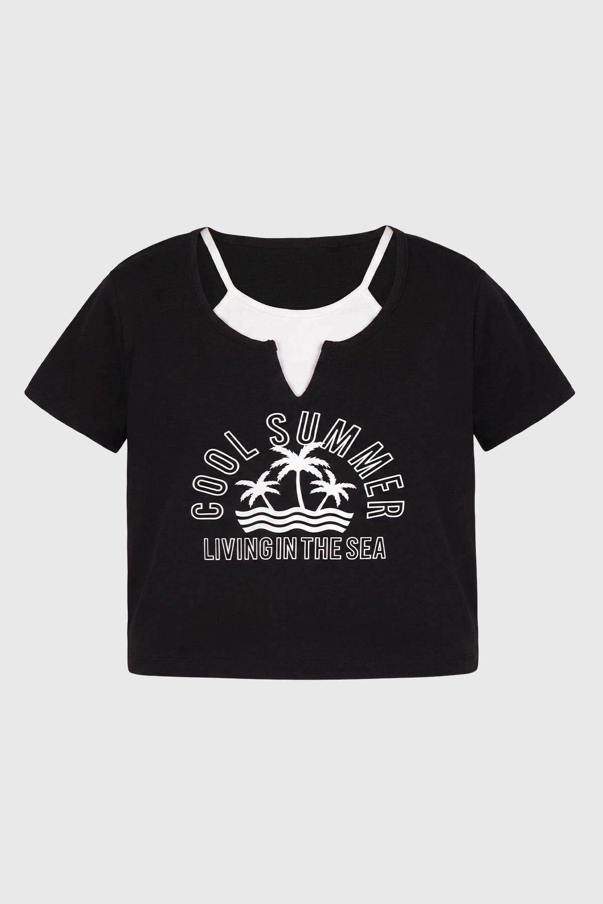 Polera Slim Niña Negro