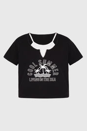 Polera Slim Niña Negro