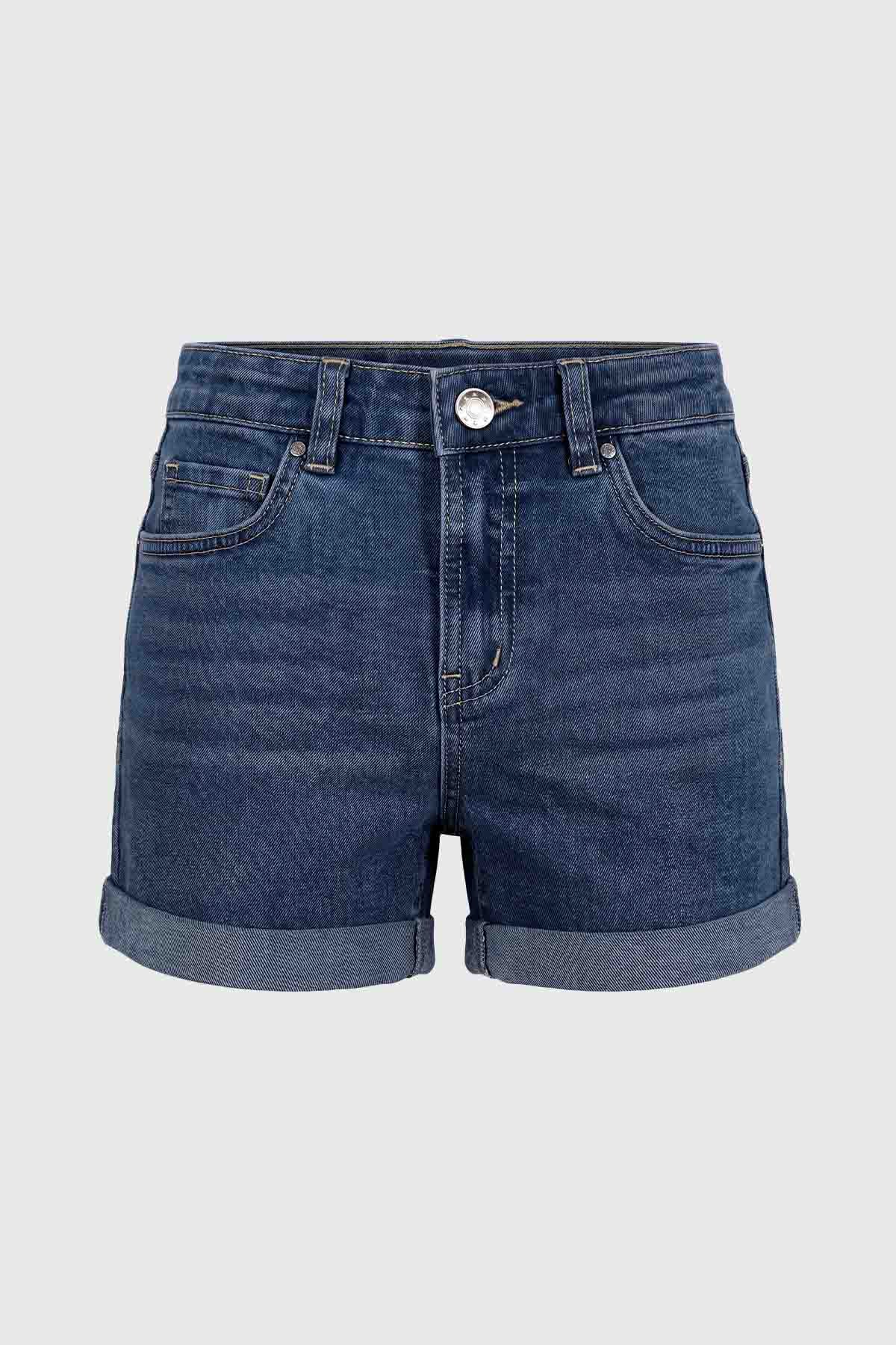 Short Casual Niña Azul Oscuro