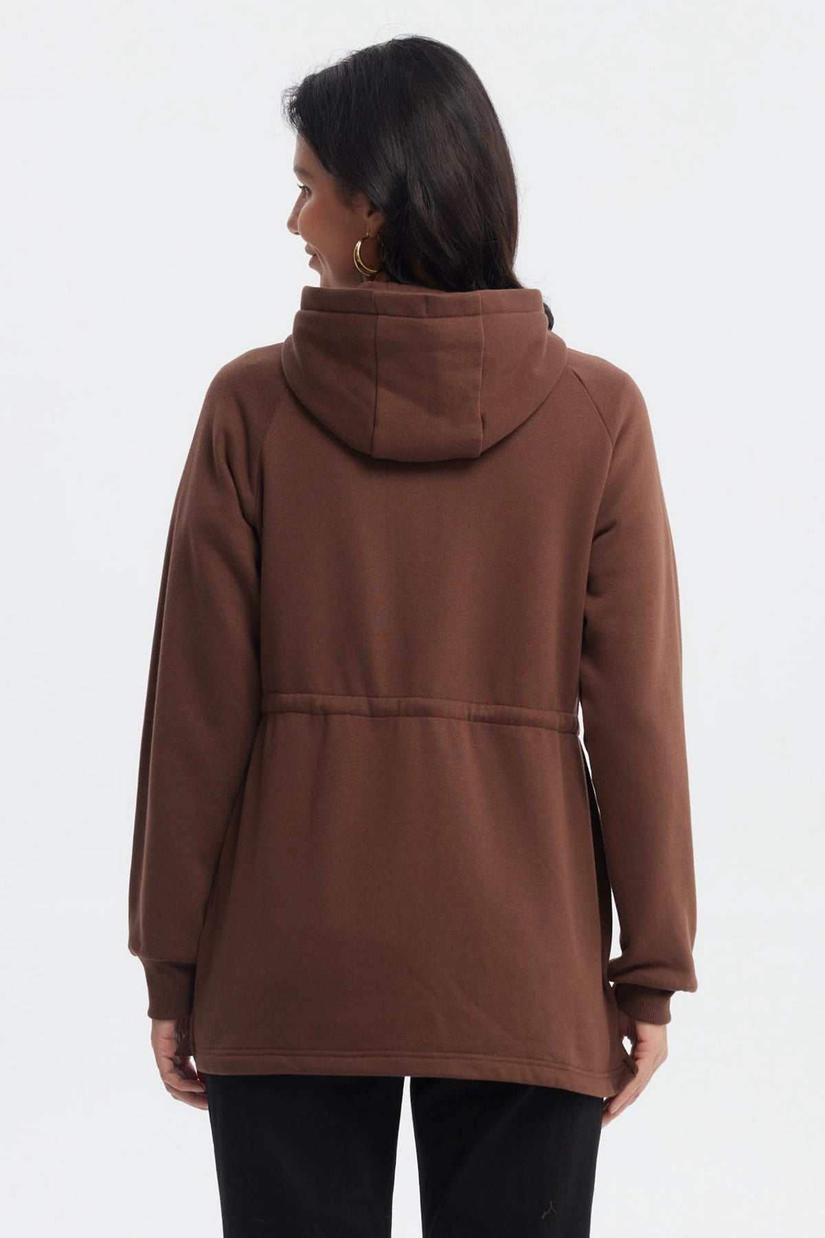 Polerón Mujer Cintura Ajustable Café