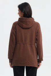 Polerón Mujer Cintura Ajustable Café