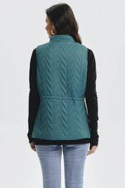 Parka Mujer Con Rombos Verde