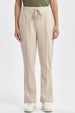 Pantalón Buzo Mujer Clásico Flare Beige
