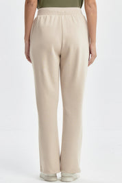 Pantalón Buzo Mujer Clásico Flare Beige
