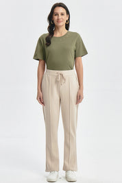Pantalón Buzo Mujer Clásico Flare Beige