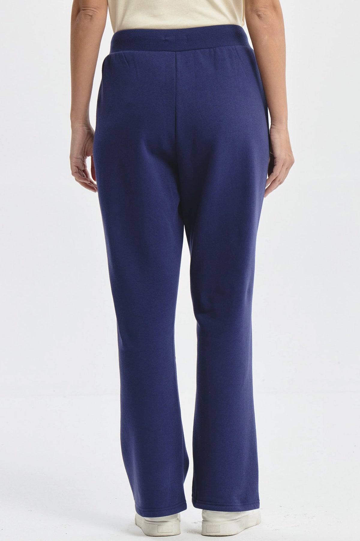 Pantalón Buzo Mujer Clásico Flare Azul