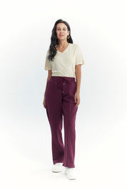 Pantalón Buzo Mujer Clásico Flare Rojo