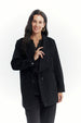 Chaqueta Mujer Lisa Casual Negro