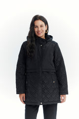 Parka Mujer Slim Negro