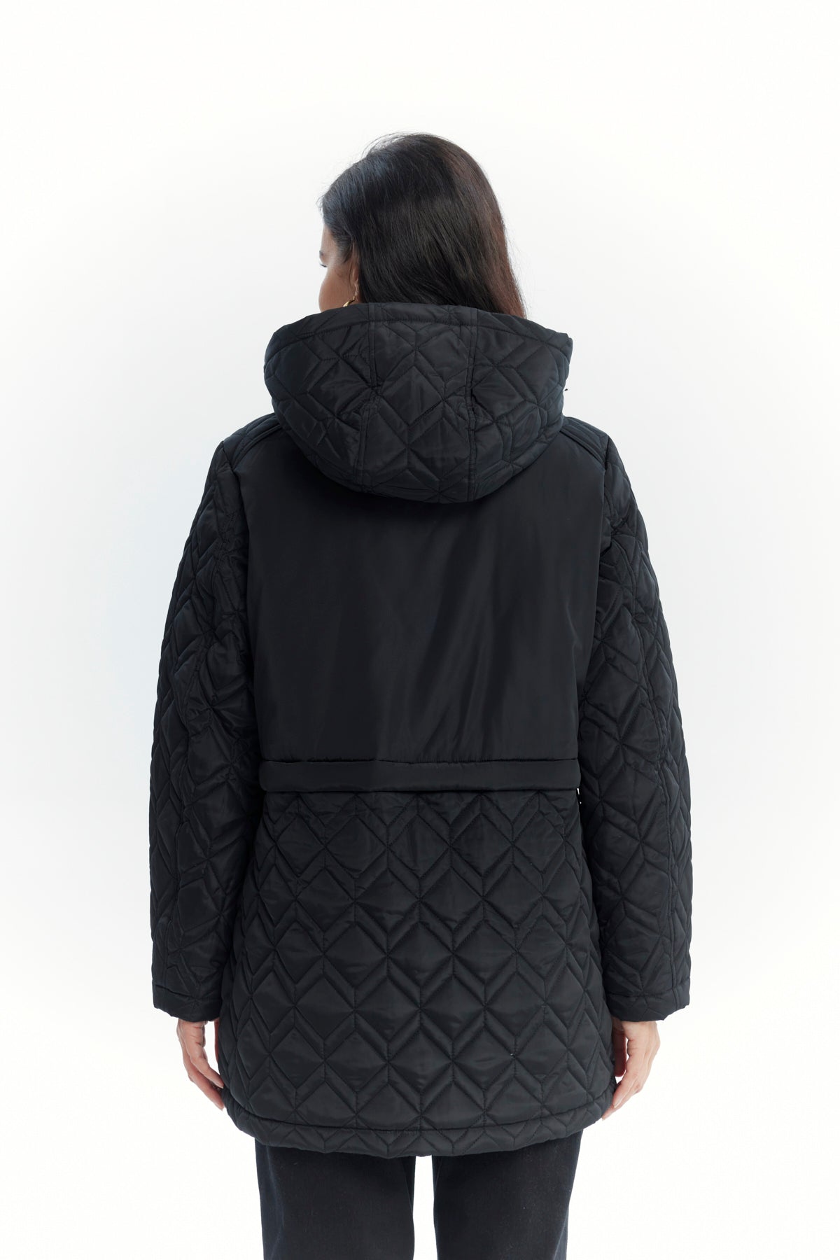 Parka Mujer Slim Negro