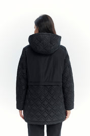Parka Mujer Slim Negro