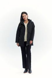 Parka Mujer Slim Negro