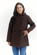 Parka Mujer Slim Café Oscuro