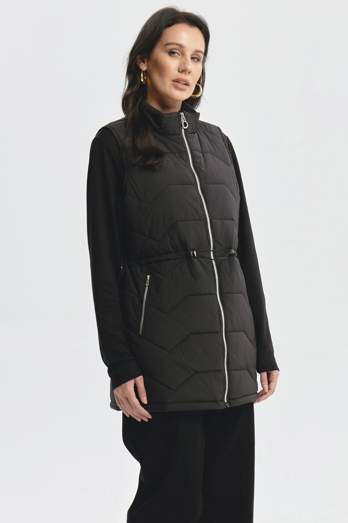 Parka Mujer Lisa Negro