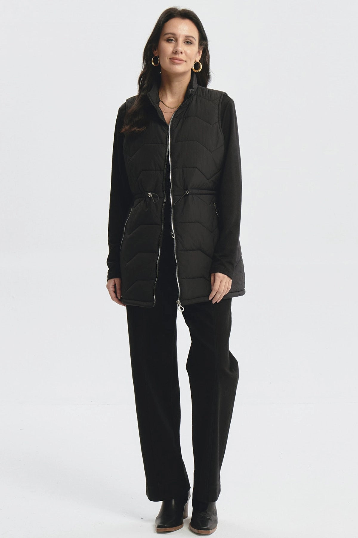 Parka Mujer Lisa Negro