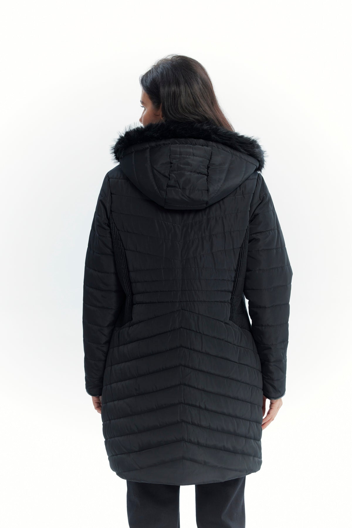 Parka Mujer Full Zipper Negro