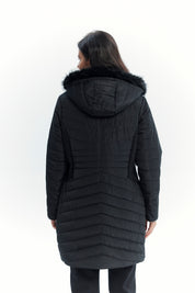 Parka Mujer Full Zipper Negro