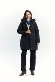 Parka Mujer Full Zipper Negro