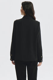 Blusa Mujer Roll Up Negro