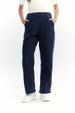 Pantalón Buzo Mujer Calce Recto Micropolar Azul Oscuro
