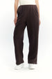 Pantalón Buzo Mujer Calce Recto Micropolar Café Oscuro