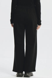 Pantalón Buzo Mujer Calce Recto Con Strass Negro