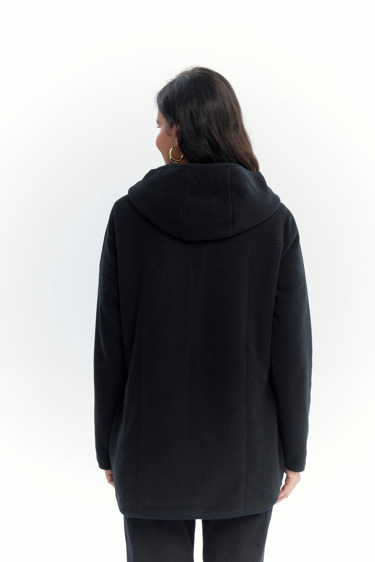 Polar Mujer Largo Detalle Strass Negro