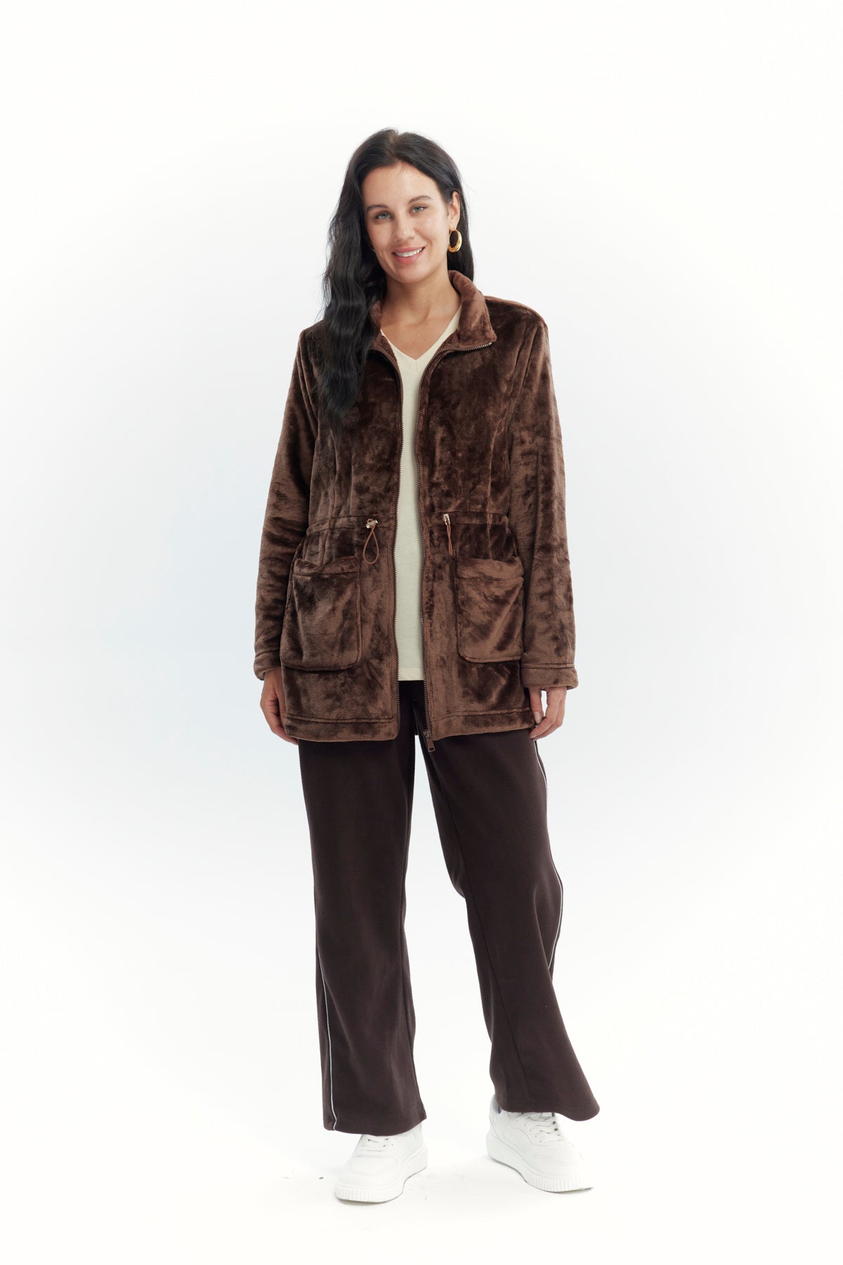 Polar Mujer Cintura Ajustable Café Oscuro