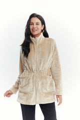 Polar Mujer Cintura Ajustable Beige Oscuro