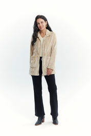 Polar Mujer Cintura Ajustable Beige Oscuro