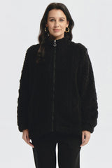 Polar Mujer Textura Negro