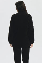 Polar Mujer Textura Negro