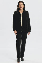 Polar Mujer Textura Negro